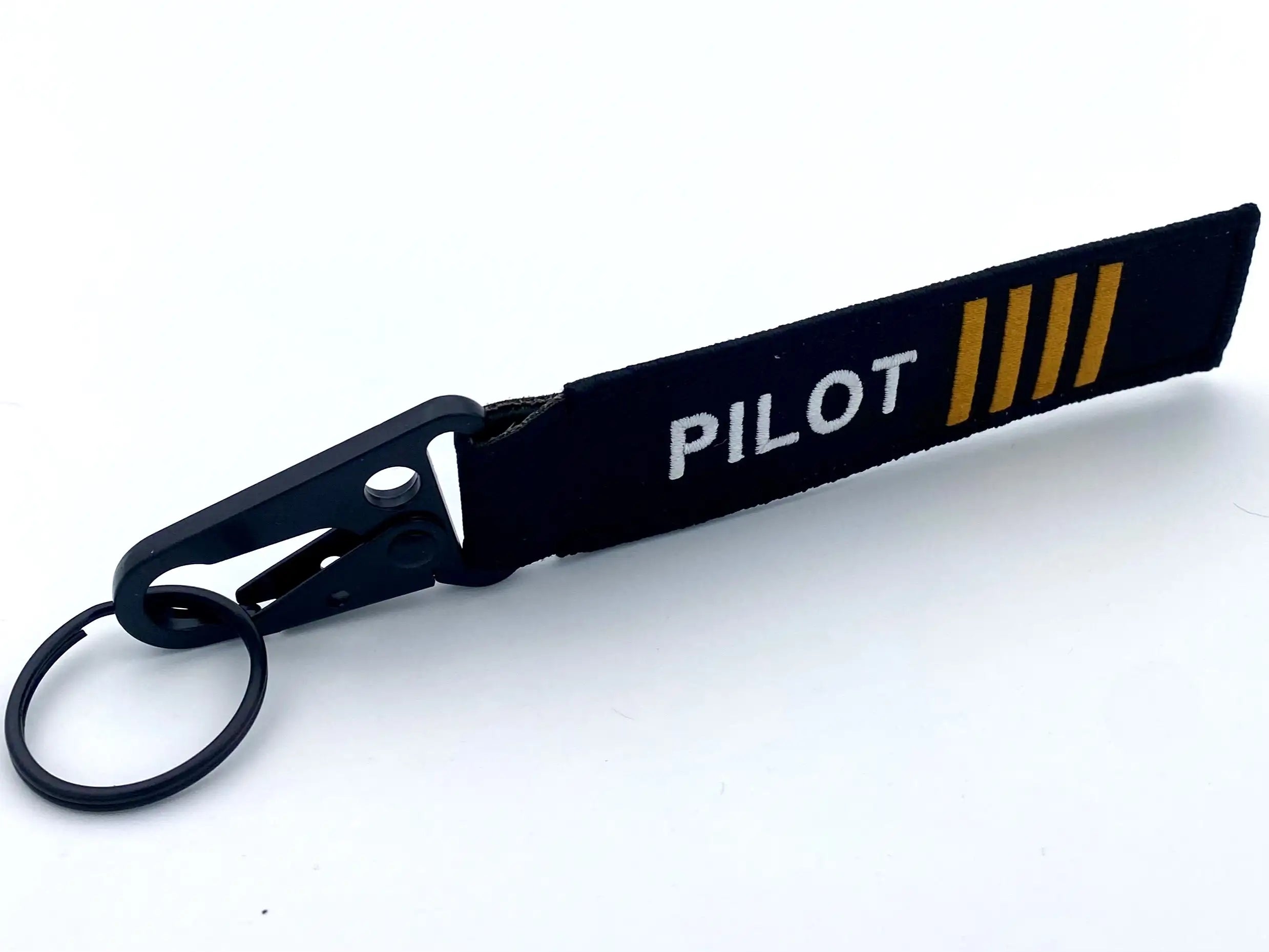 Schlüsselanhänger - Pilot / Remote before Flight mit schwarzer Schnalle