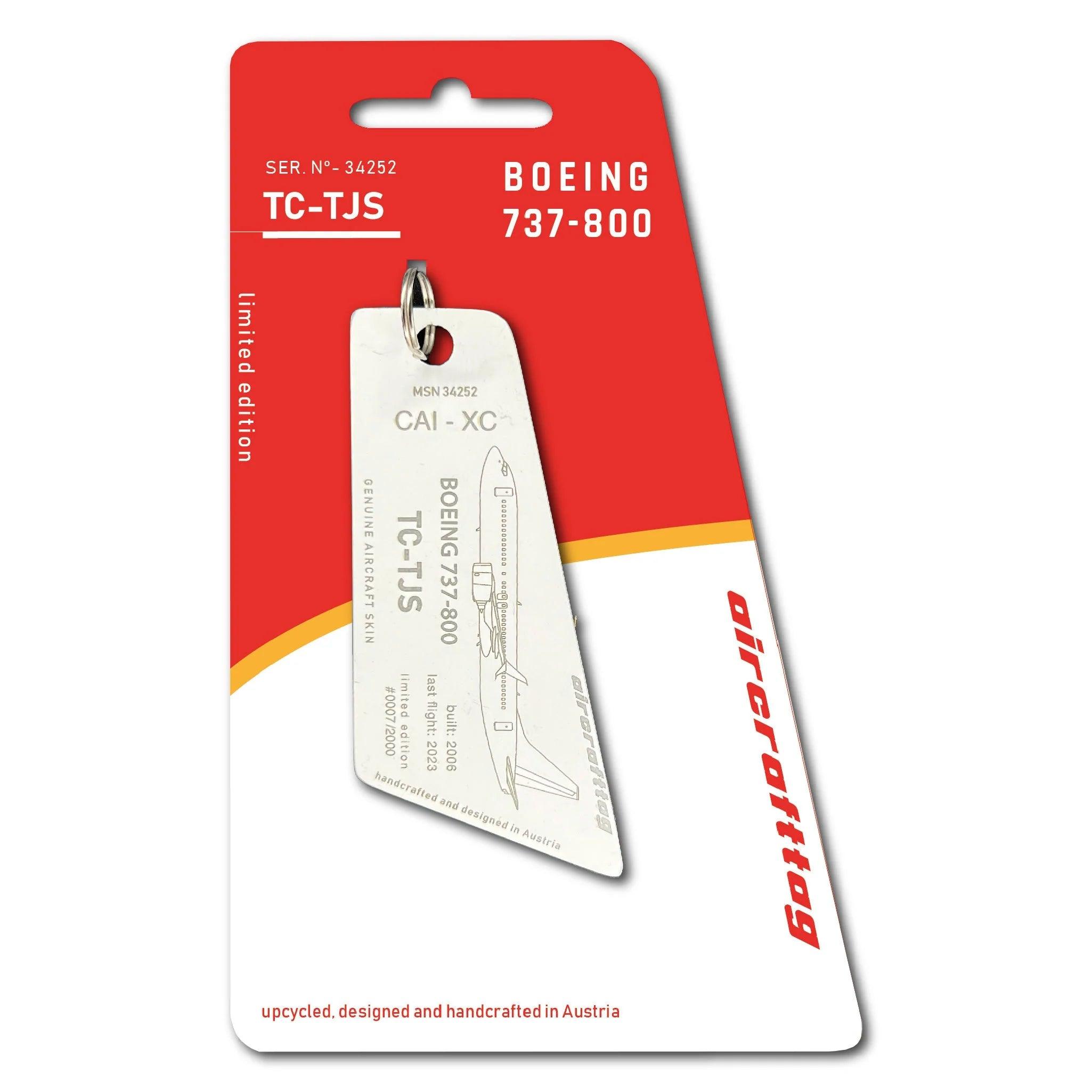 Aircrafttag - Boeing B737 - TC-TJS - Corendon Airlines