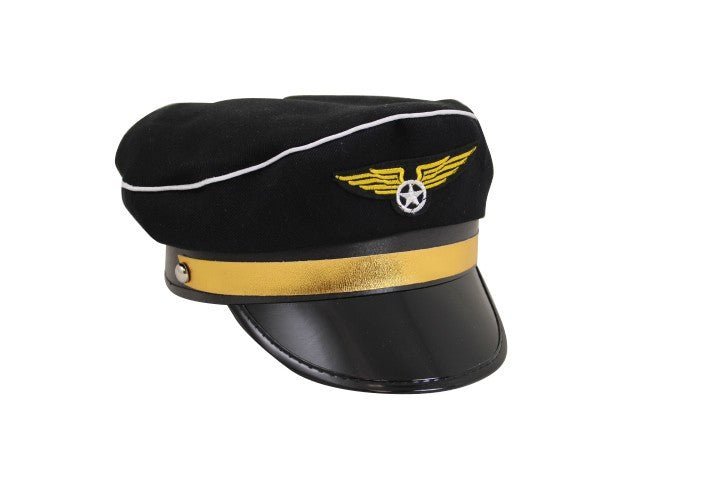 Pilotmütze schwarz / Pilot HAT black - Flugsimulator Münster