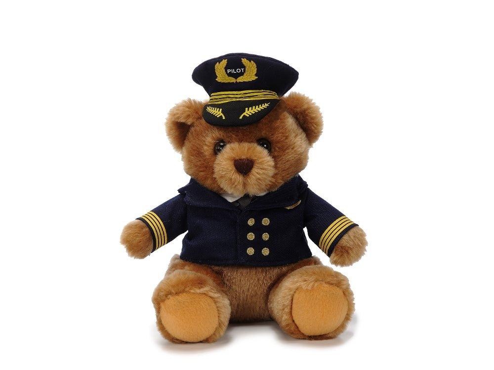 Plüschbär mit Pilotenuniform - Flugsimulator Münster