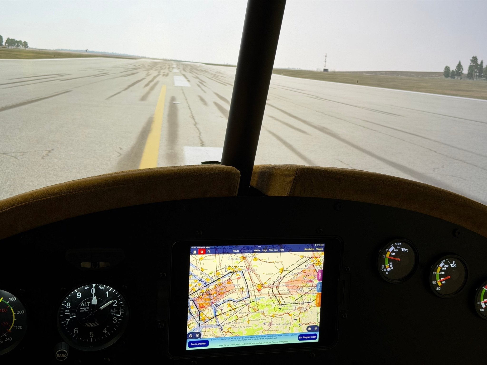 Ikarus-C42-Simulator bei Flugsimulator Münster